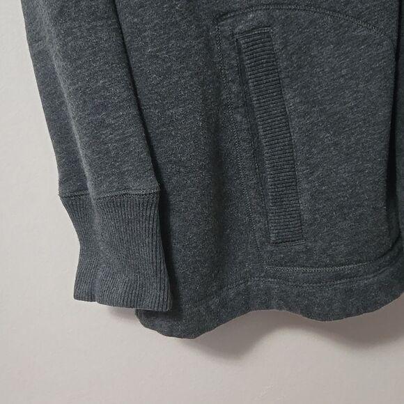 Eddie Bauer Open Sweatshirt TIE Jacket Size TXL Heather GRAY WOMENS - Picture 2 of 7